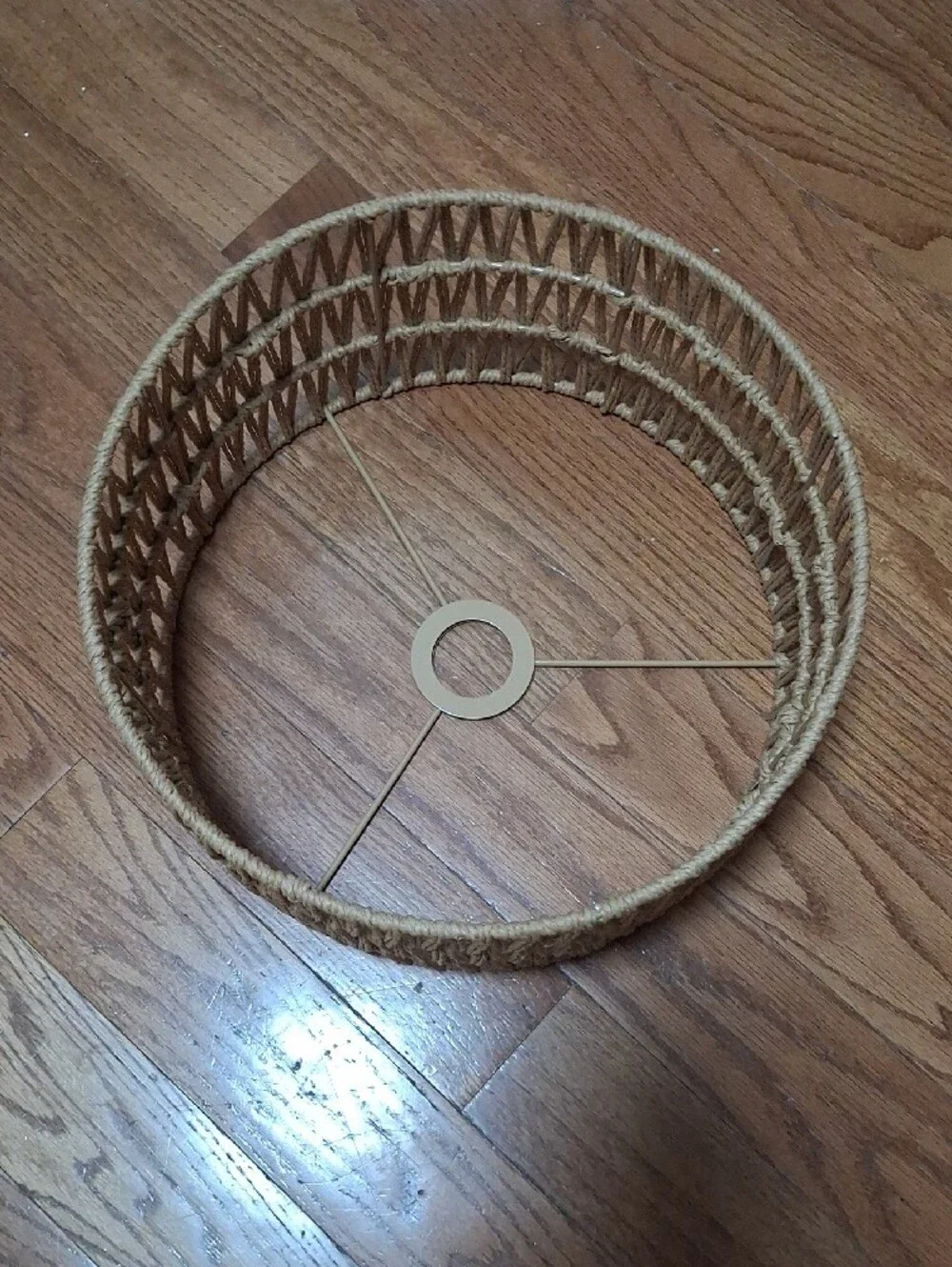 Natural Jute Rope Lampshade - Neutral Brown